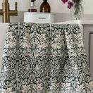 William Morris Forest Green Brother Rabbit Cotton Floral Tea Towel