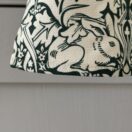 William Morris Forest Green Brother Rabbit Cotton Floral Tea Towel