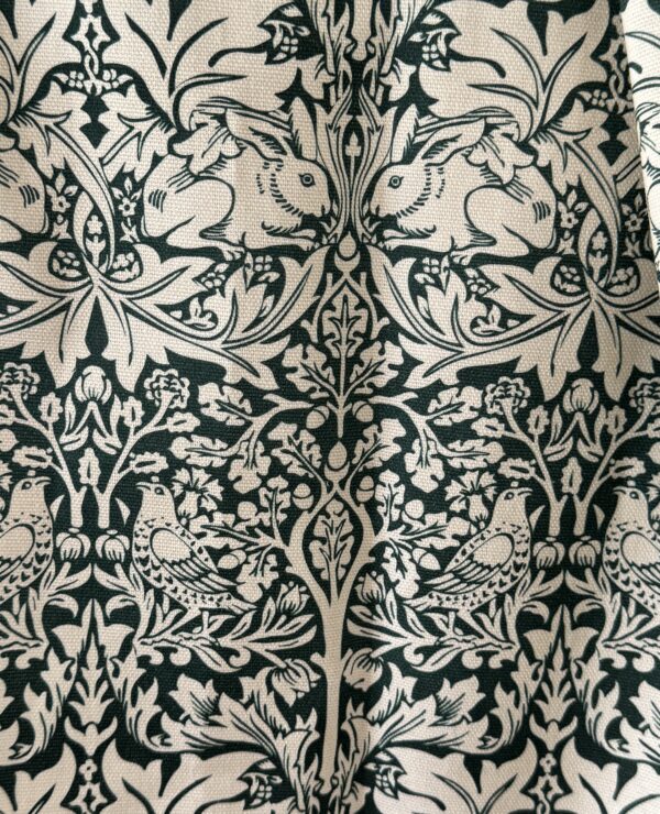 William Morris Forest Green Brother Rabbit Cotton Floral Tea Towel