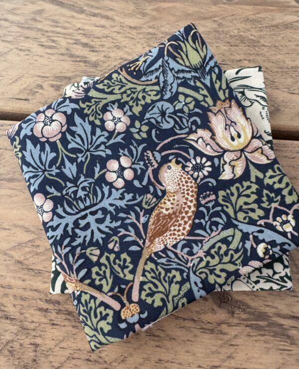 William Morris fabric almost fat quarter bundle- cotton fabric, perfect for quilting and crafts bundle 4