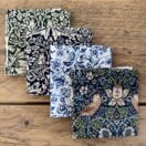 William Morris fabric almost fat quarter bundle- cotton fabric, perfect for quilting and crafts bundle 3