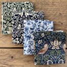 William Morris fabric almost fat quarter bundle- cotton fabric, perfect for quilting and crafts bundle 3