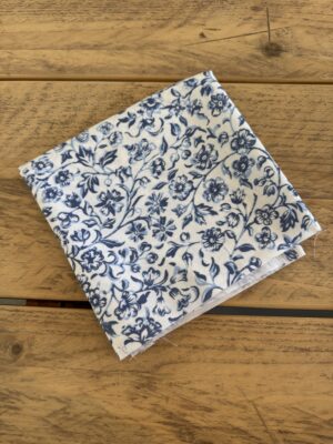 Fabric Remnant 148 x 36cm William Morris Merton Blue Cotton Fabric