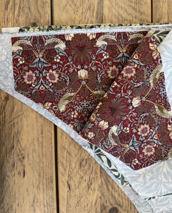 William Morris Patchwork Fabric Bundle – Triangle Pieces bundle F
