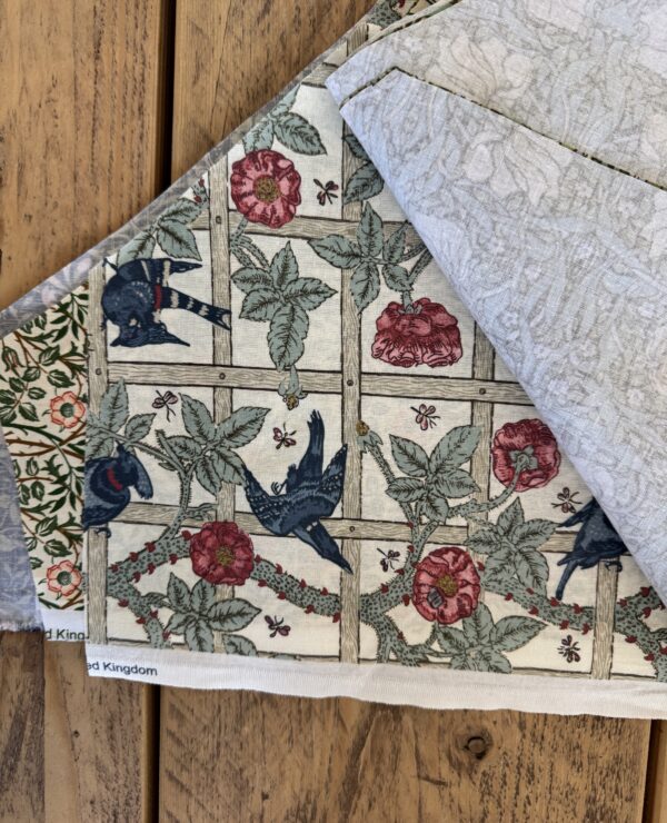 William Morris Patchwork Fabric Bundle – Triangle Pieces bundle D
