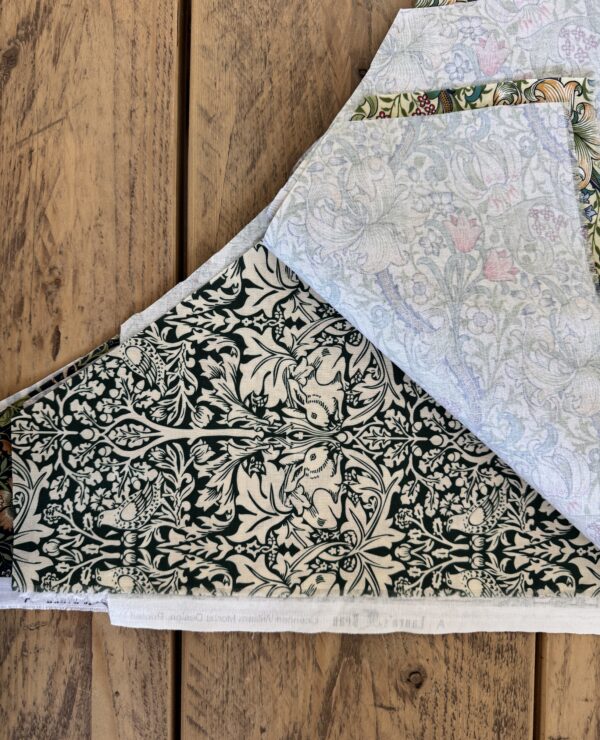 William Morris Patchwork Fabric Bundle – Triangle Pieces bundle C
