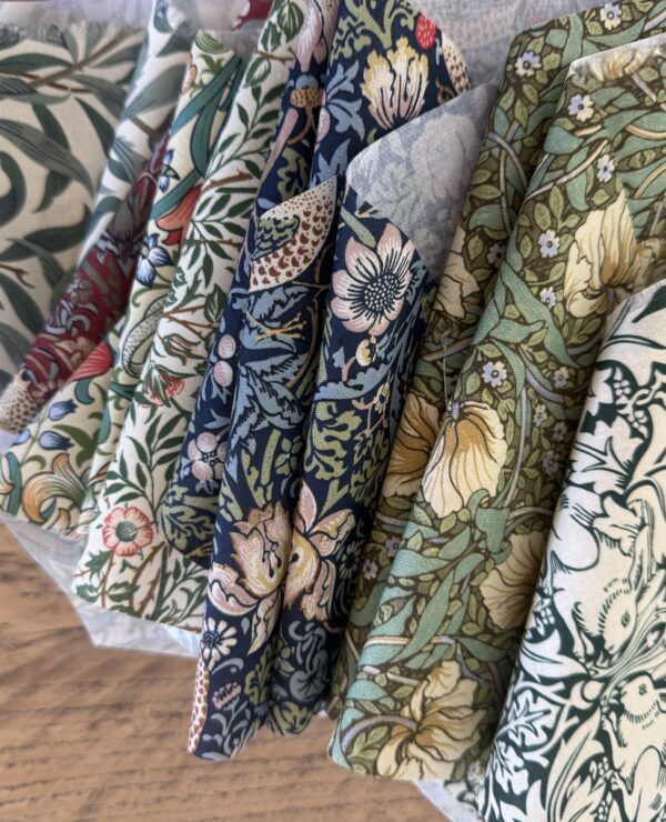 William Morris Patchwork Fabric Bundle – Triangle Pieces bundle B