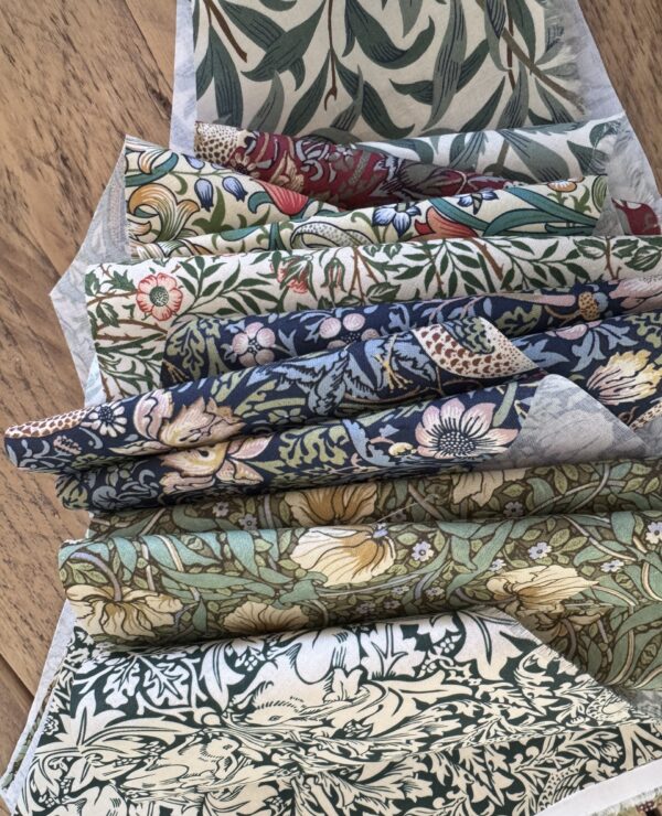 William Morris Patchwork Fabric Bundle – Triangle Pieces bundle B