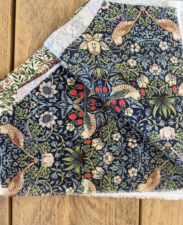 William Morris Patchwork Fabric Bundle – Triangle Pieces bundle A