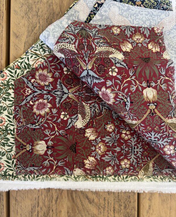 William Morris Patchwork Fabric Bundle – Triangle Pieces bundle A