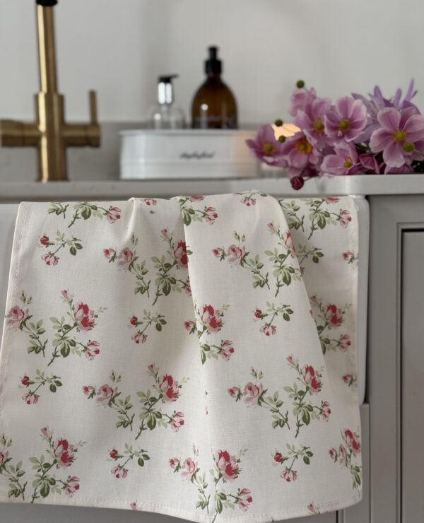 Charlotte Rose 100% Cotton Floral Tea Towel