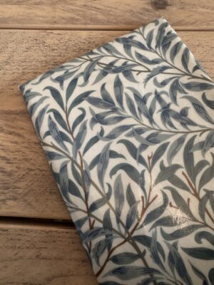 Willow Bough Green Pvc/ Oilcloth Floral Fabric 142 x 53cm Fabric Remnant
