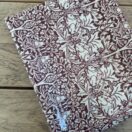 Fabric Remnant 140 x 201cm William Morris Brother Rabbit Red Pvc / Oilcloth Floral Tablecloth Fabric