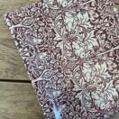 Fabric Remnant 140 x 201cm William Morris Brother Rabbit Red Pvc / Oilcloth Floral Tablecloth Fabric