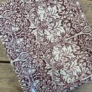 Fabric Remnant 140 x 201cm William Morris Brother Rabbit Red Pvc / Oilcloth Floral Tablecloth Fabric