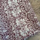 Fabric Remnant 140 x 201cm William Morris Brother Rabbit Red Pvc / Oilcloth Floral Tablecloth Fabric