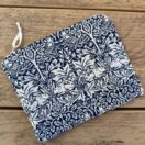 William Morris Brother Rabbit Blue Makeup Bag