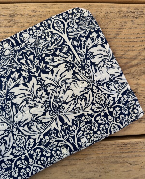 William Morris Brother Rabbit Blue Makeup Bag