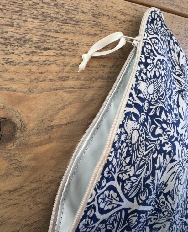 William Morris Brother Rabbit Blue Makeup Bag